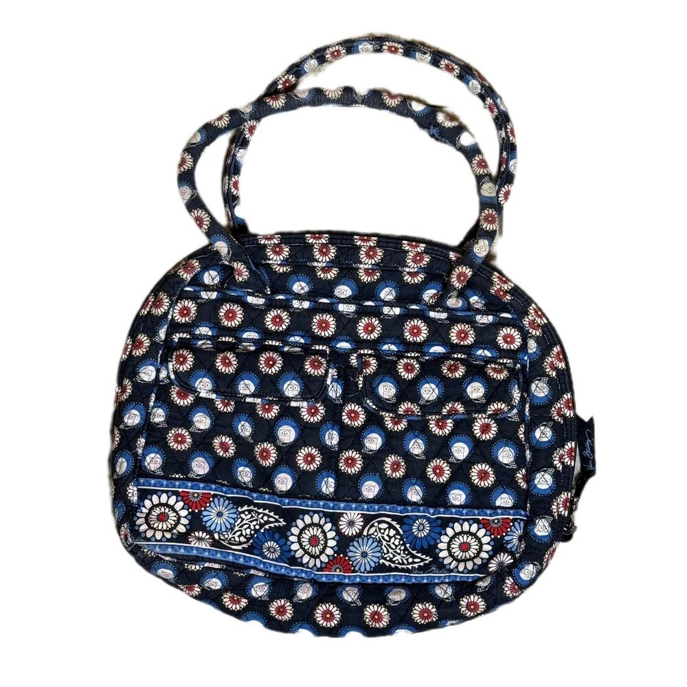 Vera Bradley Night Owl Bowler Bag Retired Print Tote Bag